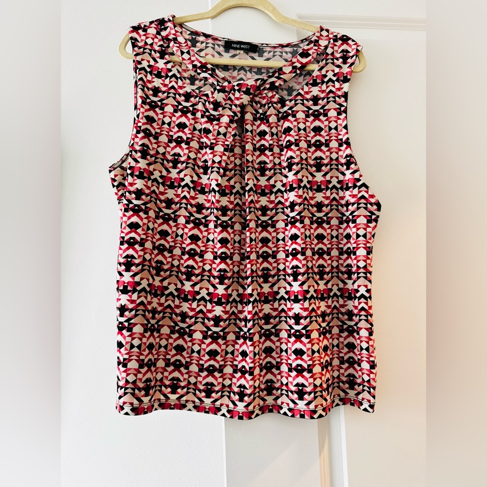 Nine West Multicolor Sleeveless Blouse